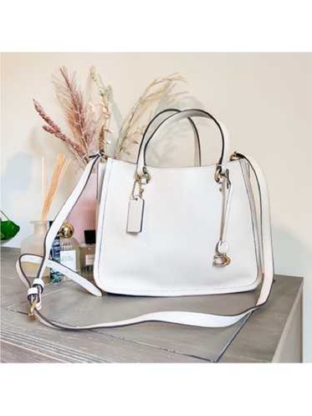 ✨EUC✨ COACH Tyler Carryall 28 in chalk